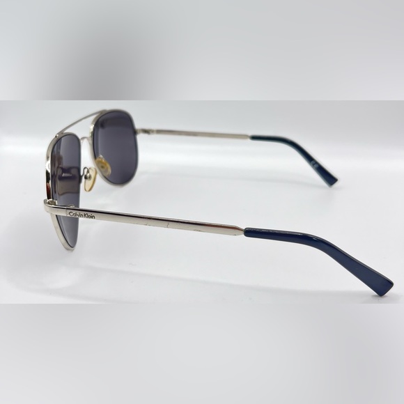 Calvin Klein R1595 Silver Pilot Sunglasses Frames - Picture 5 of 8